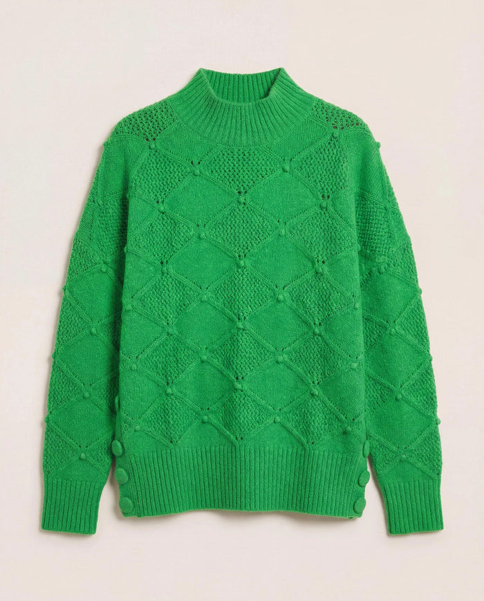Jade $|& SEAS Countryside Mockneck Sweater - Hanger Detail