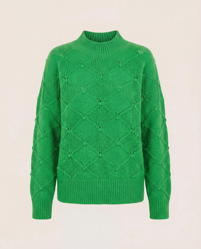 Jade $|& SEAS Countryside Mockneck Sweater - Hanger Detail