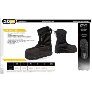 COUVRE BOTTE NEXGRIP ISOLE ICE SHELTER AVEC CRAMPONDS