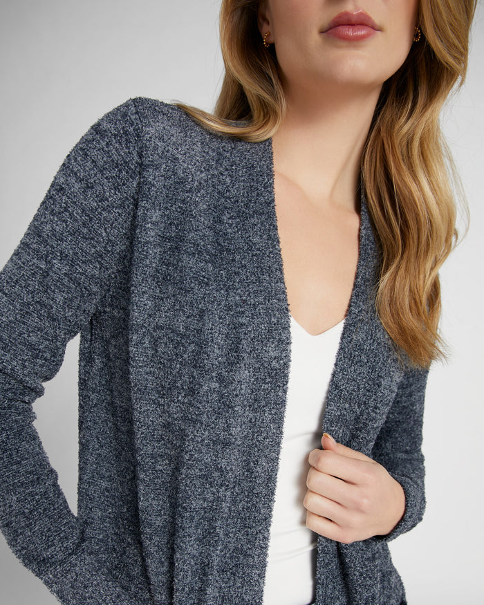 Heather Denim $|& Search For Sanity Cozy Cardigan - SOF Detail