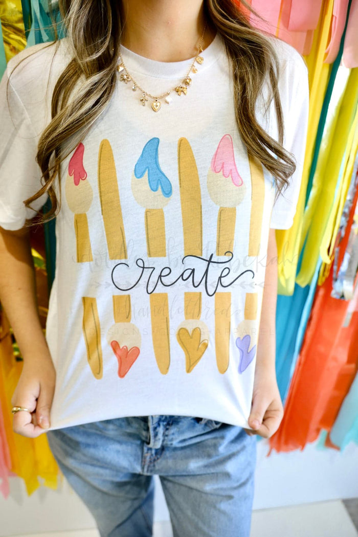 Create (Paint Brushes) Tee - Tees