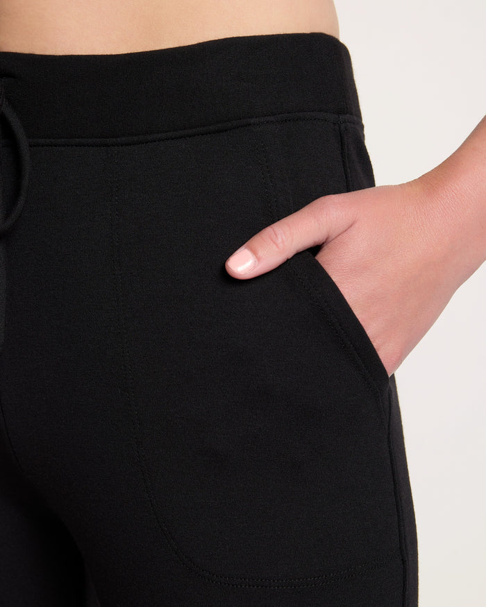 Black $|& Interval Crescent Joggers - SOF Full Front