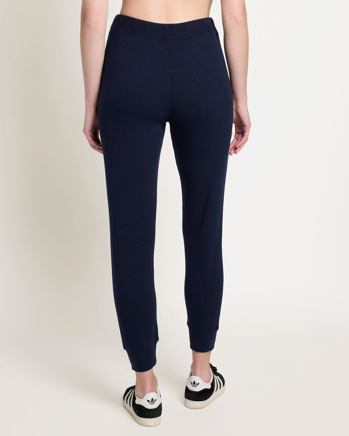 Navy $|& Interval Crescent Joggers - SOF Back