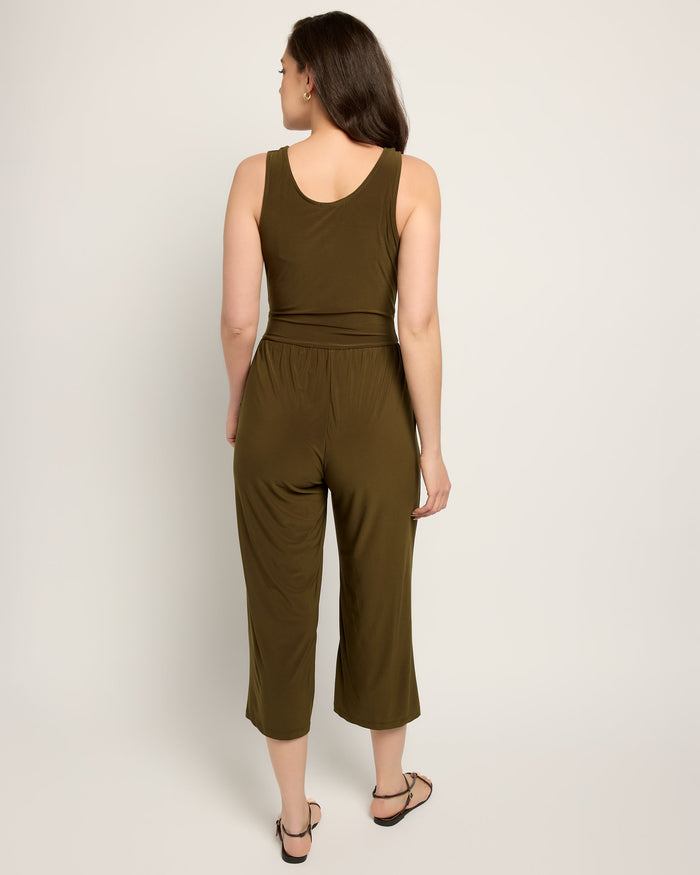 Olive $|& Gilli Crop Jumpsuit - SOF Back