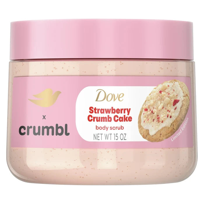 Dove - Crumbl Exfoliating Body Scrub Strawberry Cookie | Exfoliante corporal con aroma a galleta de fresa