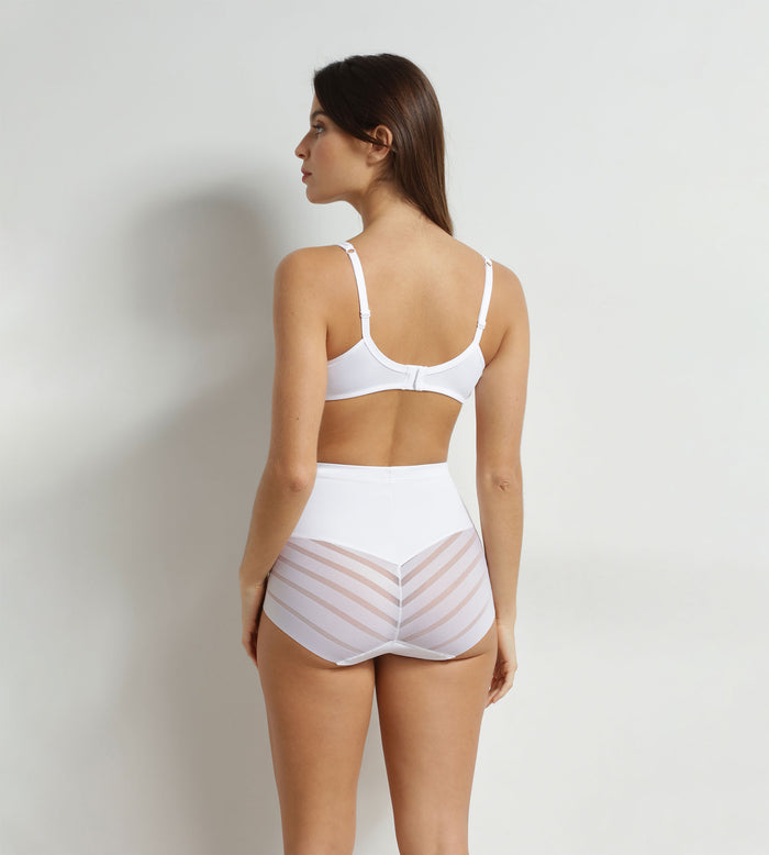 Culotte haute ventre plat Blanche Femme Dim Silhouette Élégance
