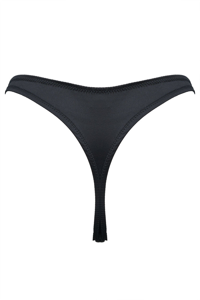 Cymothoe Black swoosh thongs