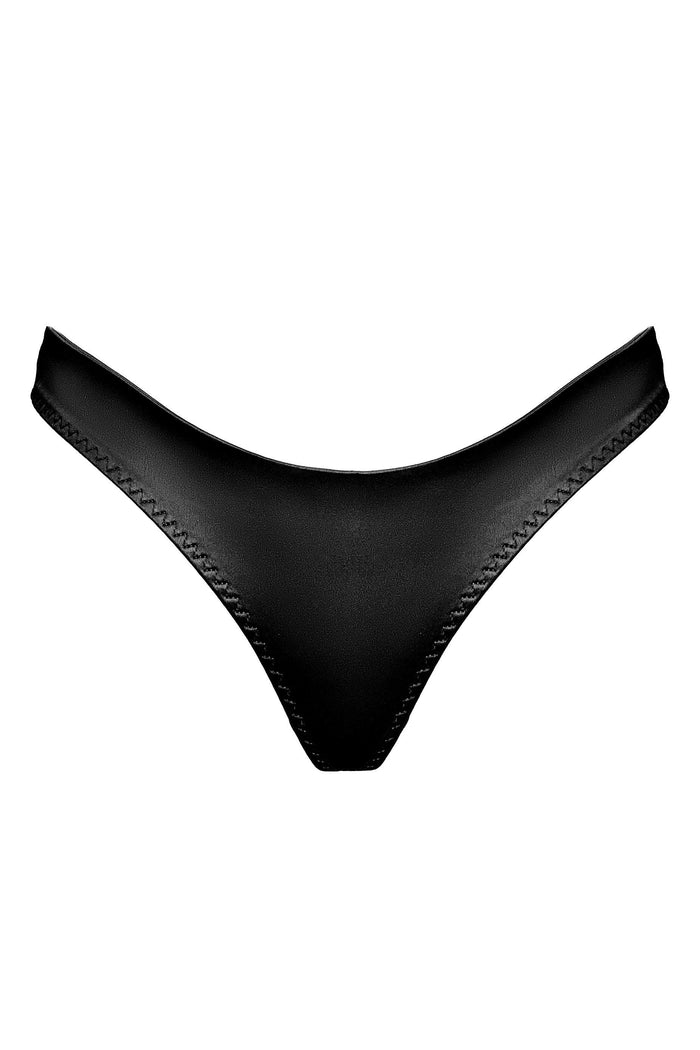 Cymothoe Black thongs - yesUndress