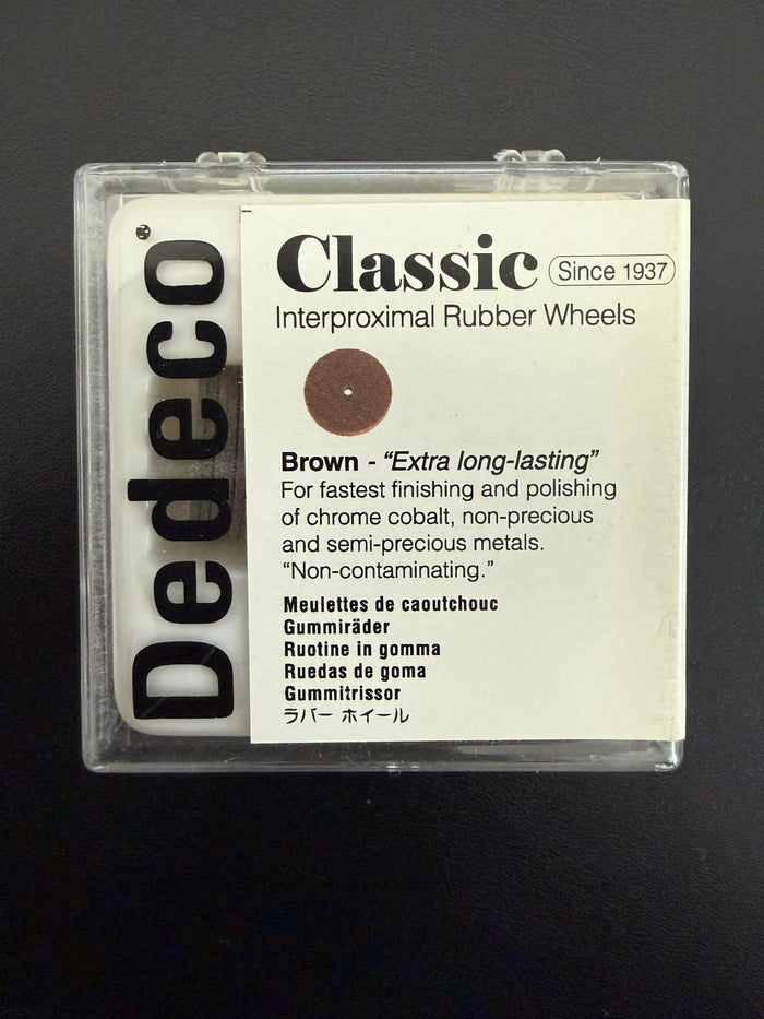 Dedeco Brown Interproximal Polishing Wheels – 25 Pack (#4989)