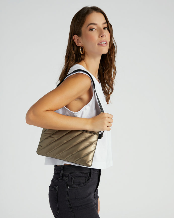 Pearl Pyrite $|& Think Royln Diagonal Bum Bag 2.0 - SOF Front