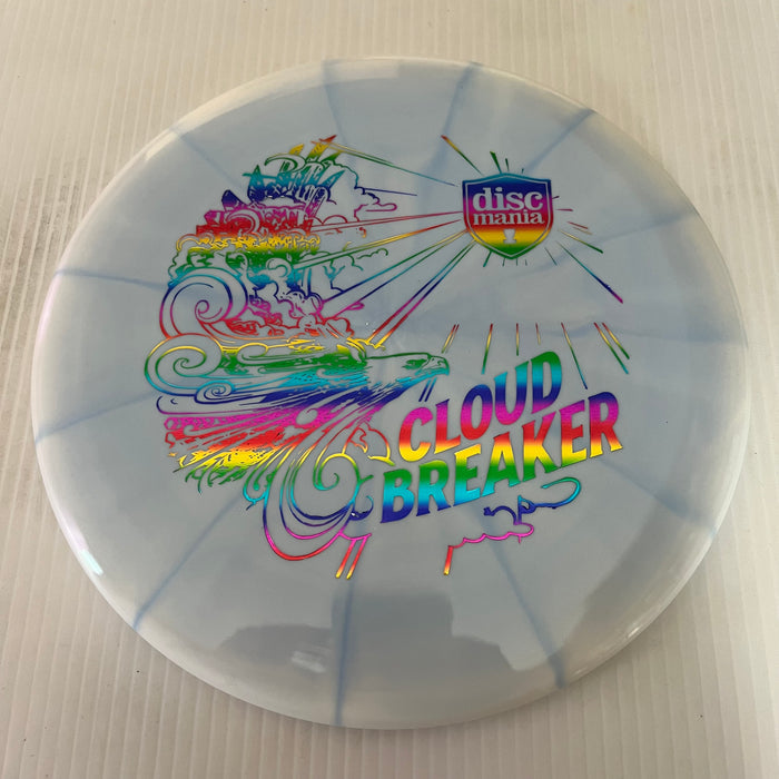 White & Light Blue/Rainbow Stamp/176g 28