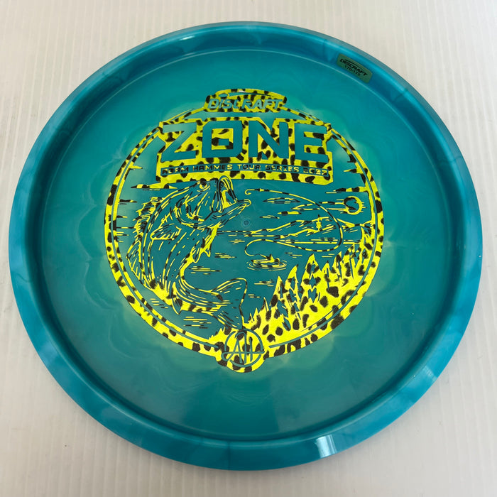 Blue with Yellow/Green Leopard Print Stamp/170-172g 34