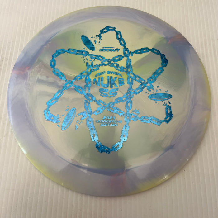 Lavender & Yellow/Light Blue Shatter Stamp / 170-172 grams