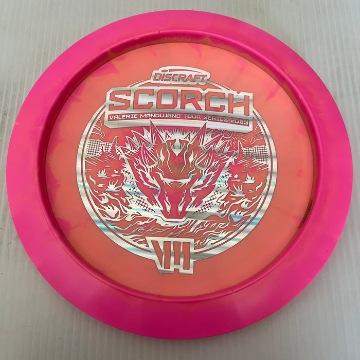 Orange & Pink/Linear Silver Holo Stamp/173-174g 25