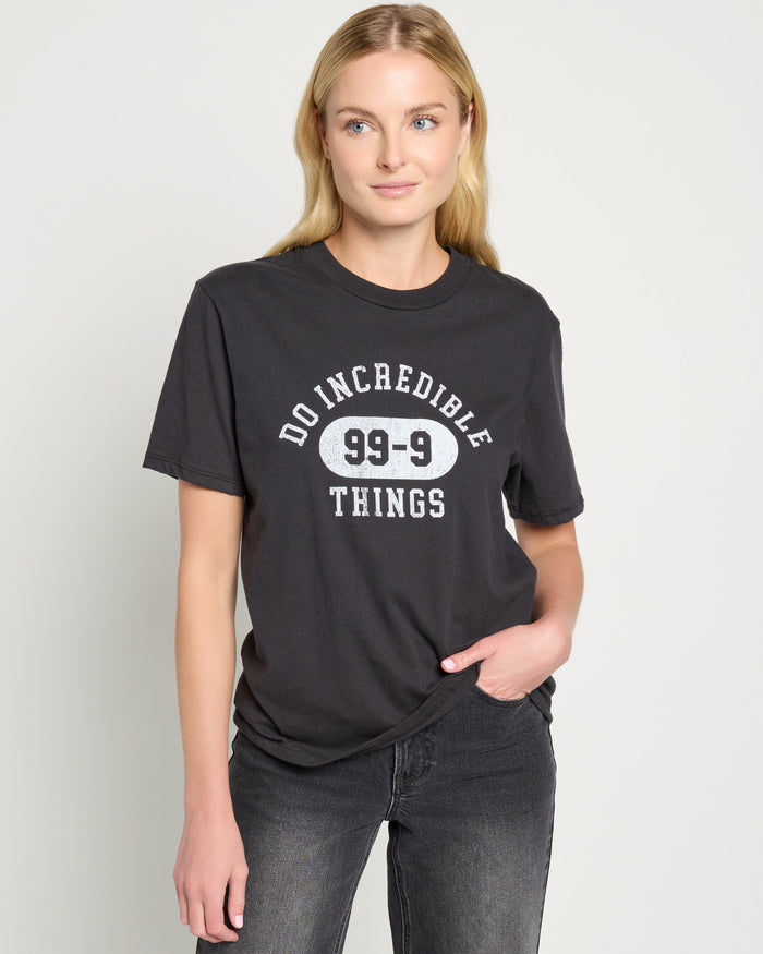 Faded Black $|& SEAS Do Incredible Things Tides Graphic Tee - SOF Front