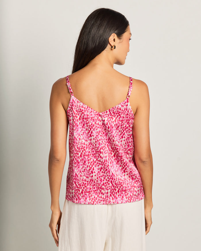 Mixed Berry $|& Skies Are Blue Double Strap Printed Cami - SOF Back