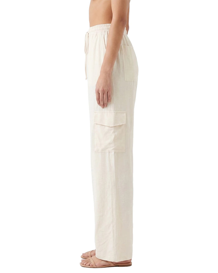 Sand $|& Salty Weekend Drawstring Waist Cargo Pant - Hanger Front