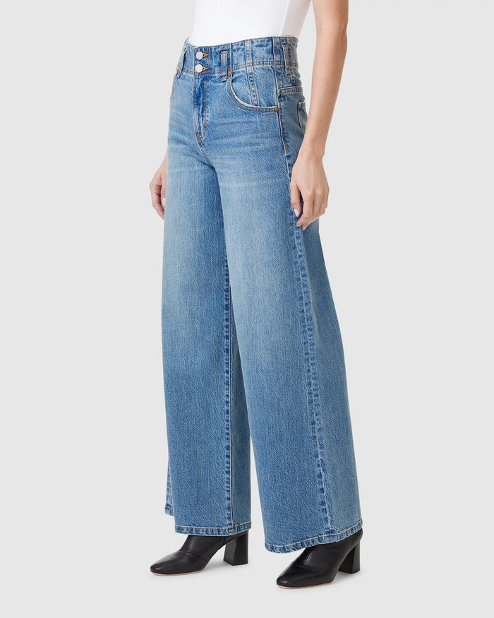 Ocean $|& Habitual Easton Super High Rise Wide Leg Jeans - VOF Side