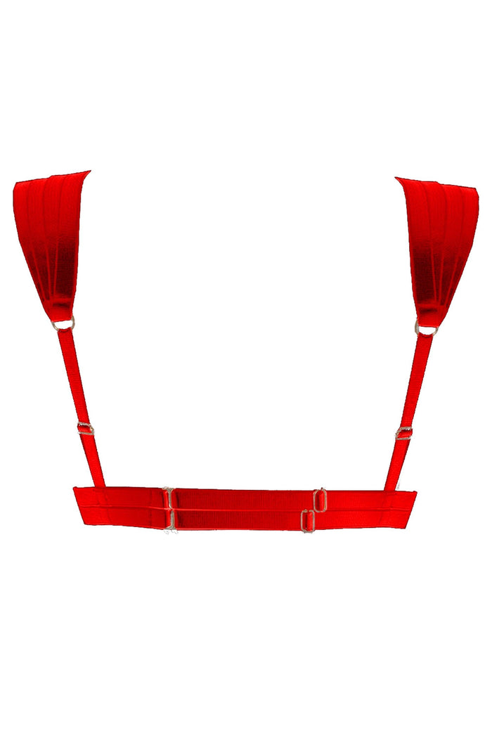 Efa red open bra - yesUndress
