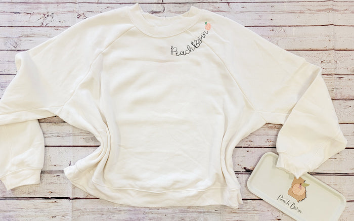 Elegant Peach Crewneck