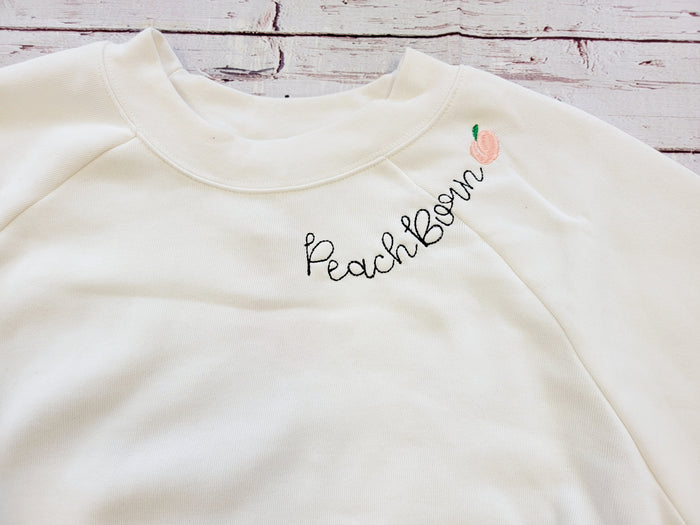 Elegant Peach Crewneck