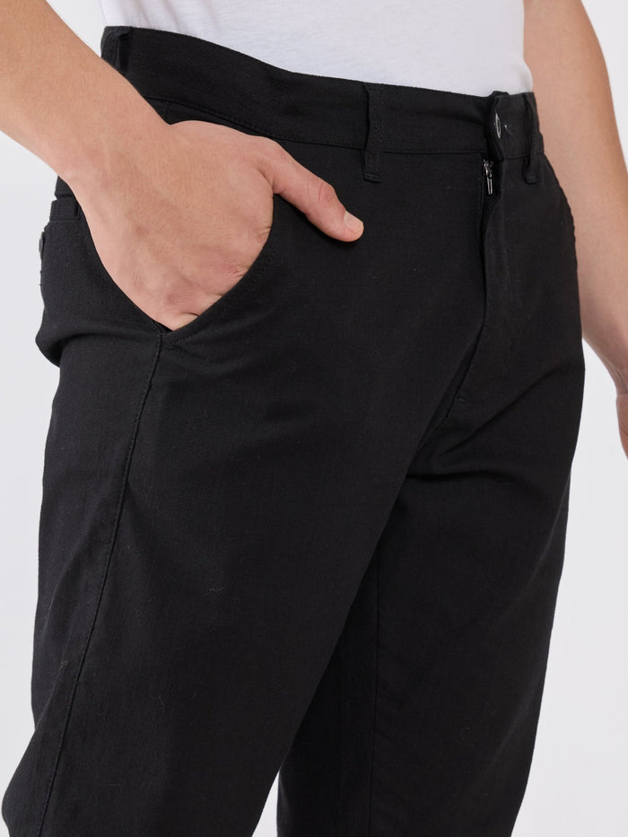 Eli - Slim Fit Pant - Black