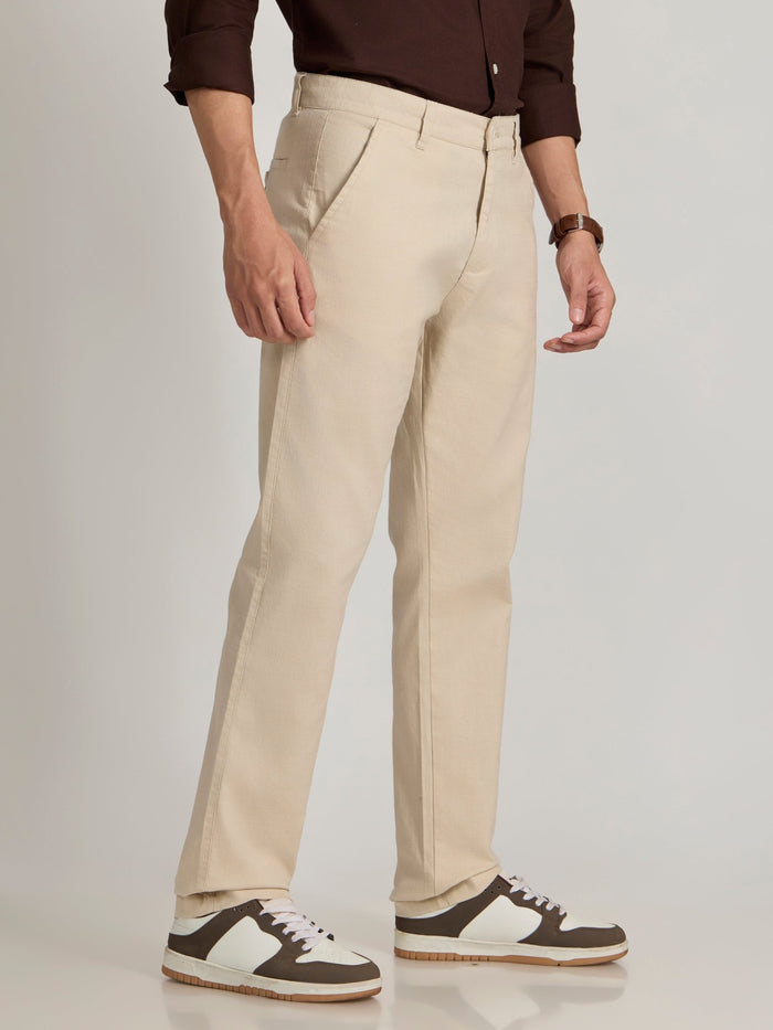 Eli - Slim Fit Pant - Cream