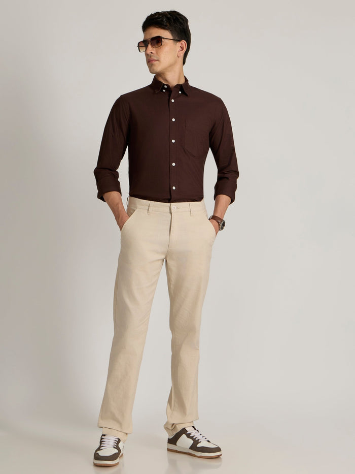 Eli - Slim Fit Pant - Cream