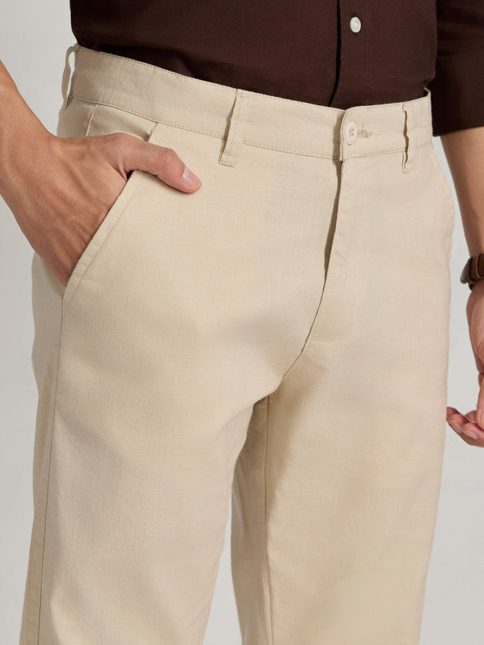Eli - Slim Fit Pant - Cream