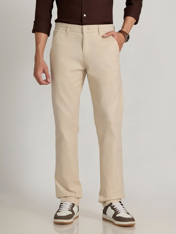 Eli - Slim Fit Pant - Cream