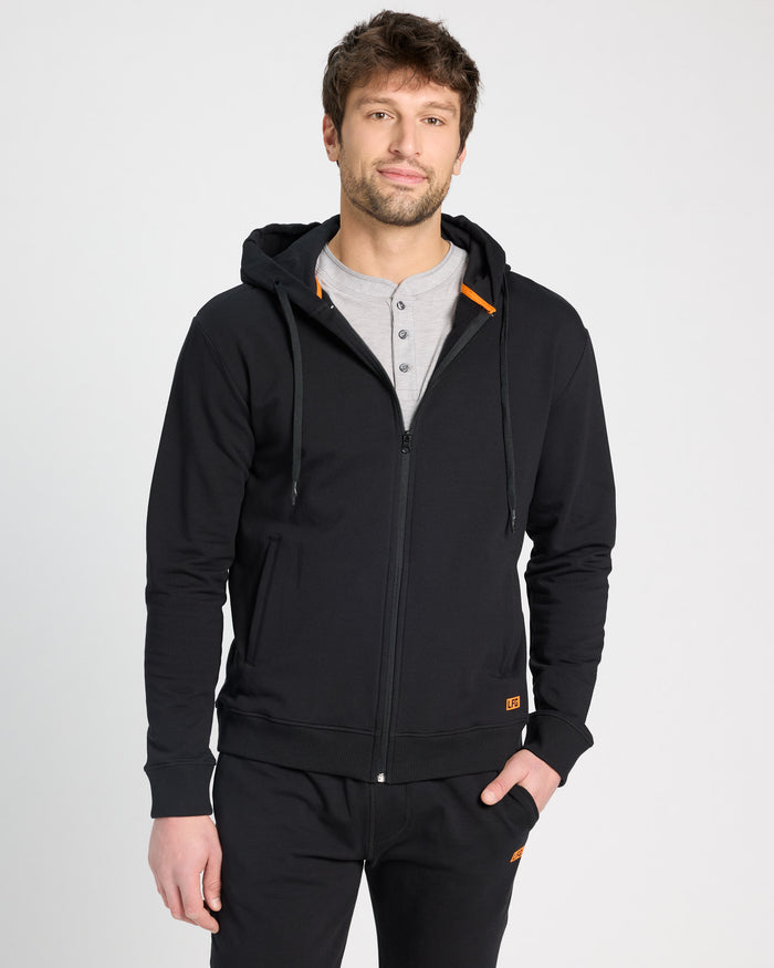 Black $|& LFG Endurance Hoodie Zip Up - SOF Front