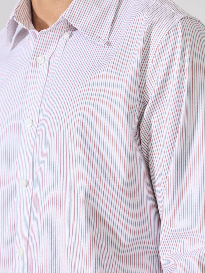 Men's Smart Fit Striped Shirt - Red