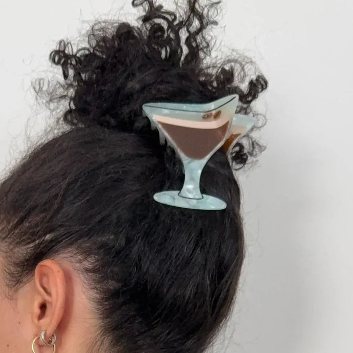 Espresso Martini 4" Hair Clip