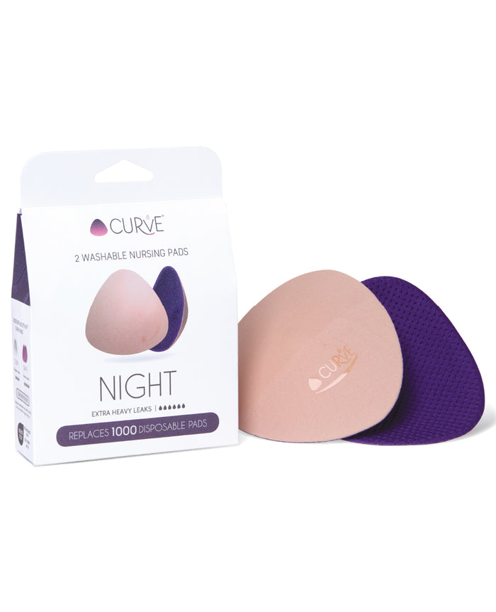 Essential Curve night washable nursing pads - Extra heavy leaks