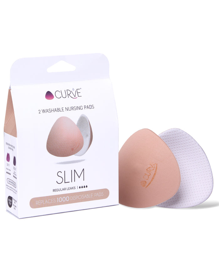 Essential Curve slim washable nursing pads - regular leaks