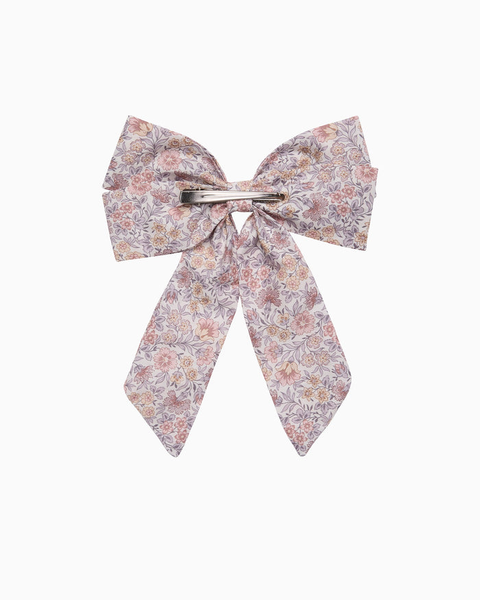 Lily Rose Clip Extra Large Bow Hair Clip in Pink Carnation