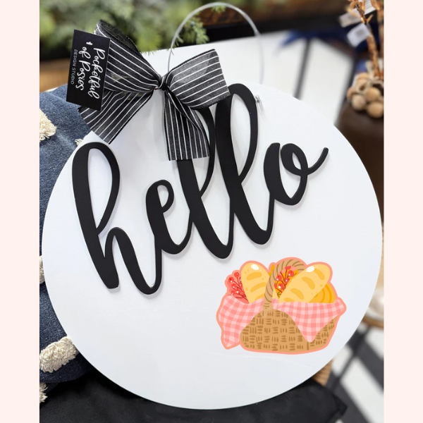 Fall Picnic Basket Printed Attachment