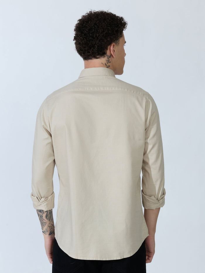 Farana - Beige Dobby Shirt