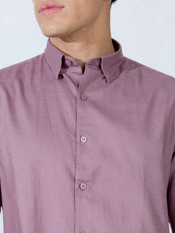 Farana - Dusty Plum Dobby Shirt