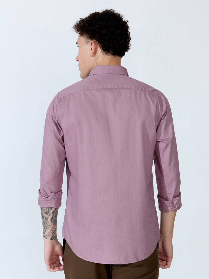 Farana - Dusty Plum Dobby Shirt