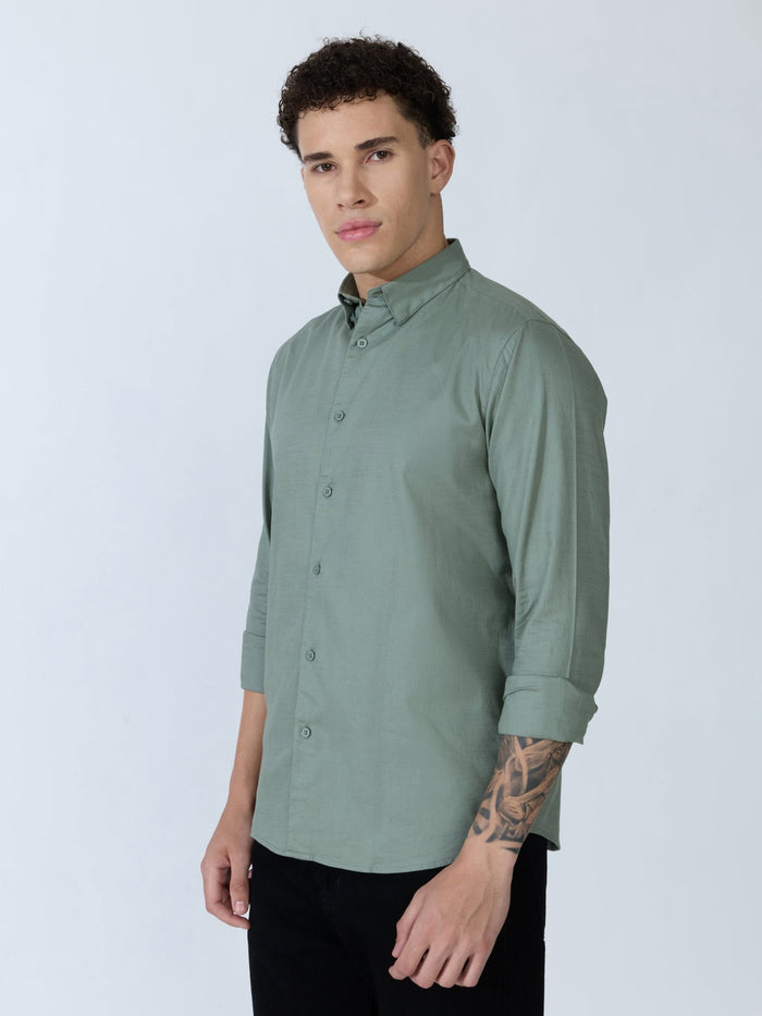 Farana - Green Dobby Shirt