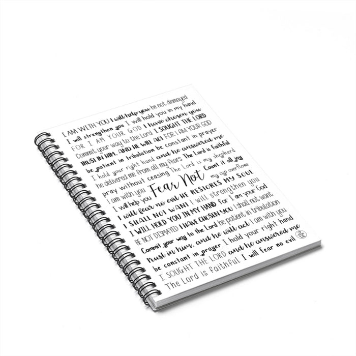 Fear Not Spiral Notebook
