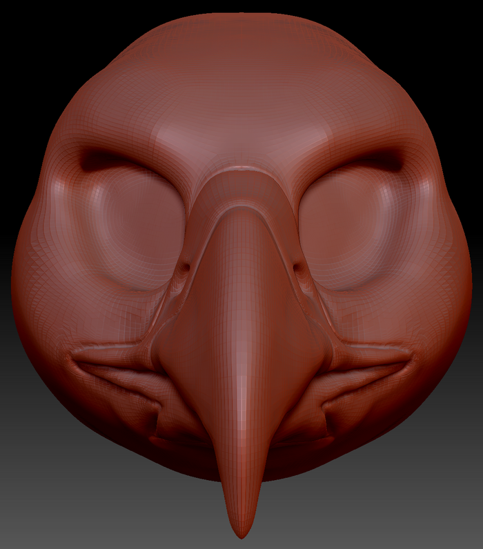 Feminine Harris Hawk Head Base