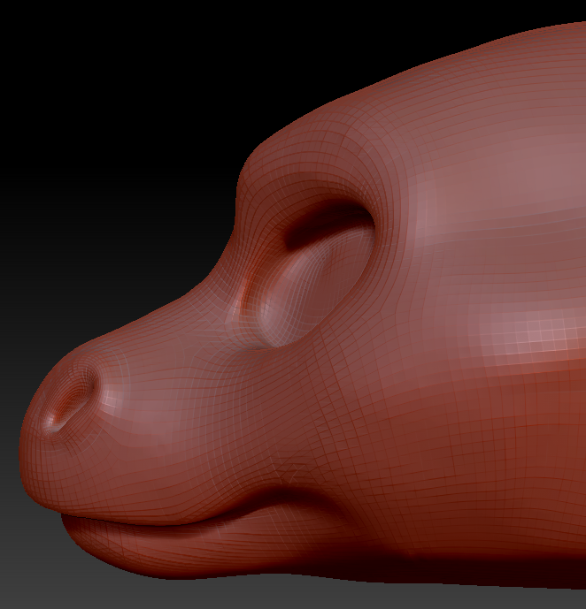 Feminine Round-nosed Dragon Head Base Variant 1