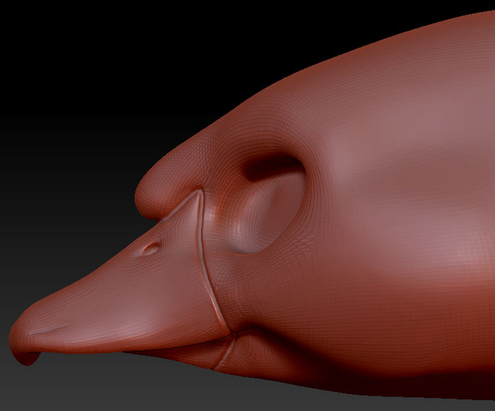 Feminine Swan Head Base