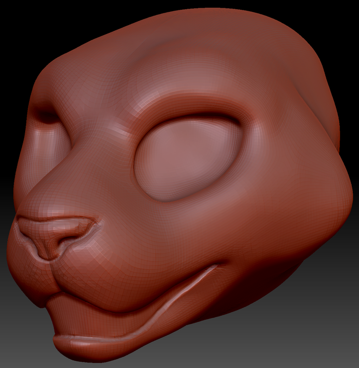 Feminine Tiger Static Jaw Head Base