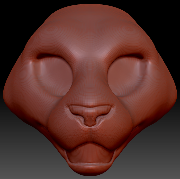 Feminine Tiger Static Jaw Head Base
