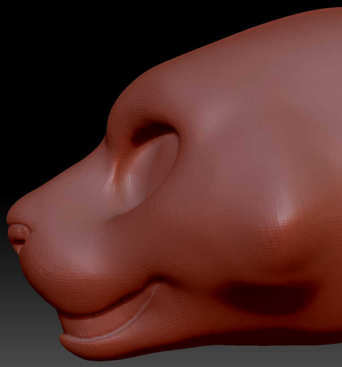 Feminine Tiger Static Jaw Head Base