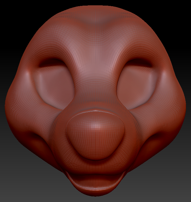 Feminine Toony Bear Static Jaw Head Base Variant 2