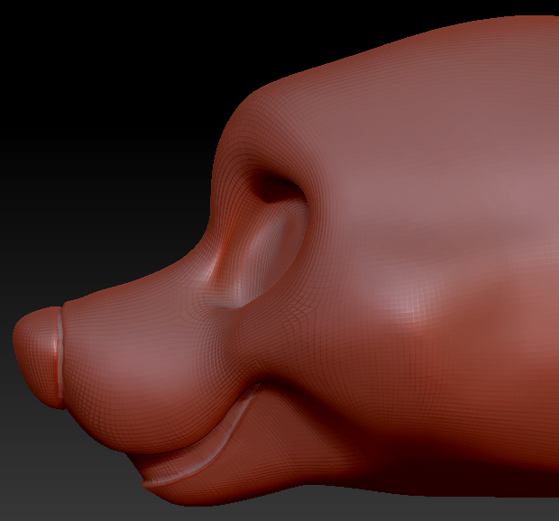 Feminine Toony Bear Static Jaw Head Base Variant 2